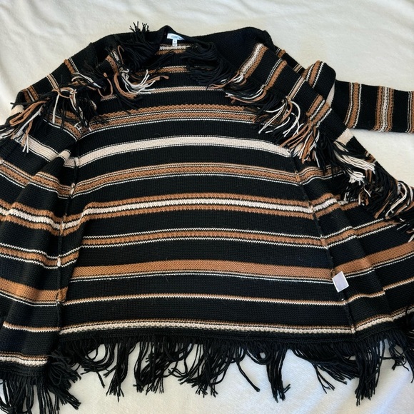Johnny Was Ada Striped Open Front Alpaca Wool Blend Cardigan Sweater Size S - Picture 13 of 14